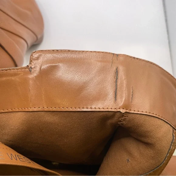 Nine West Brown Leather Ankle Boots - Picture 7 of 7